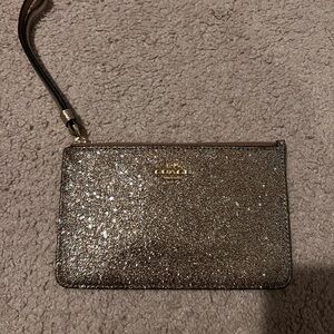 Glitter coach wristlet